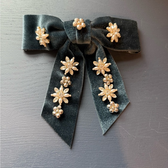 Hair Bow Set - J. Crew, Club Monaco - Black, Gray, and Plaid - Picture 3 of 5